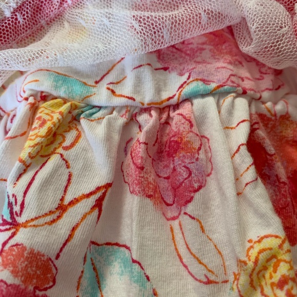 First Impressions Netting Overlay Flower Dress - Picture 4 of 8